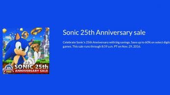 La eShop americana recibe una oferta especial por el 25º aniversario de Sonic