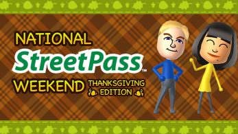 Nintendo anuncia un fin de semana de StreetPass por el Día de Acción de Gracias