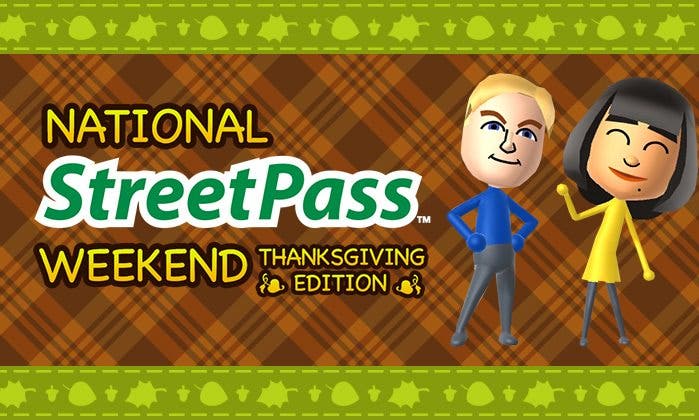 Nintendo anuncia un fin de semana de StreetPass por el Día de Acción de Gracias