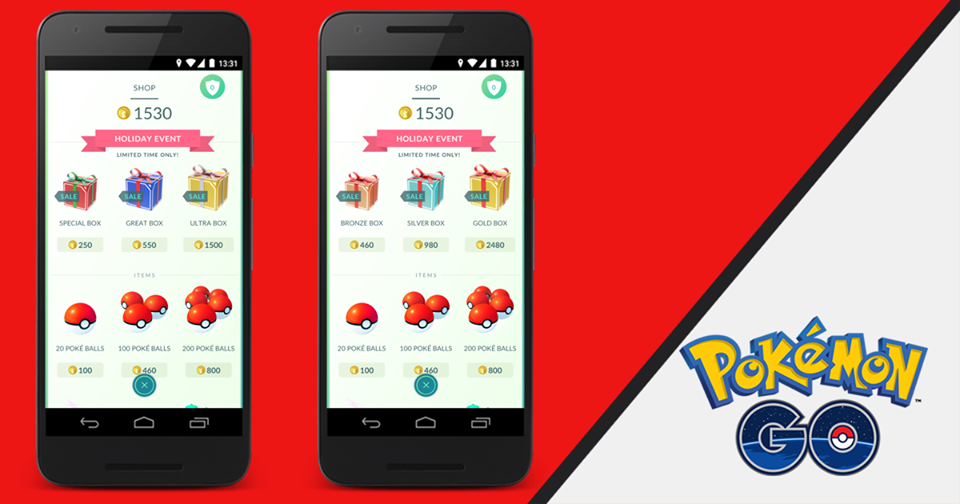Los packs navideños Especial, Supergenial y Ultraespecial ya están disponibles en ‘Pokémon GO’