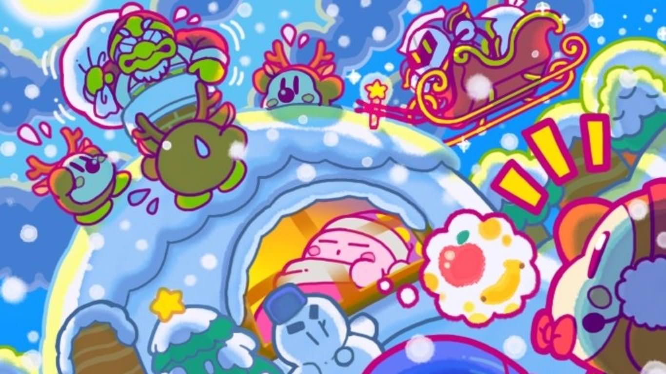 Los desarrolladores de Kirby nos felicitan las fiestas con esta adorable  imagen - Nintenderos
