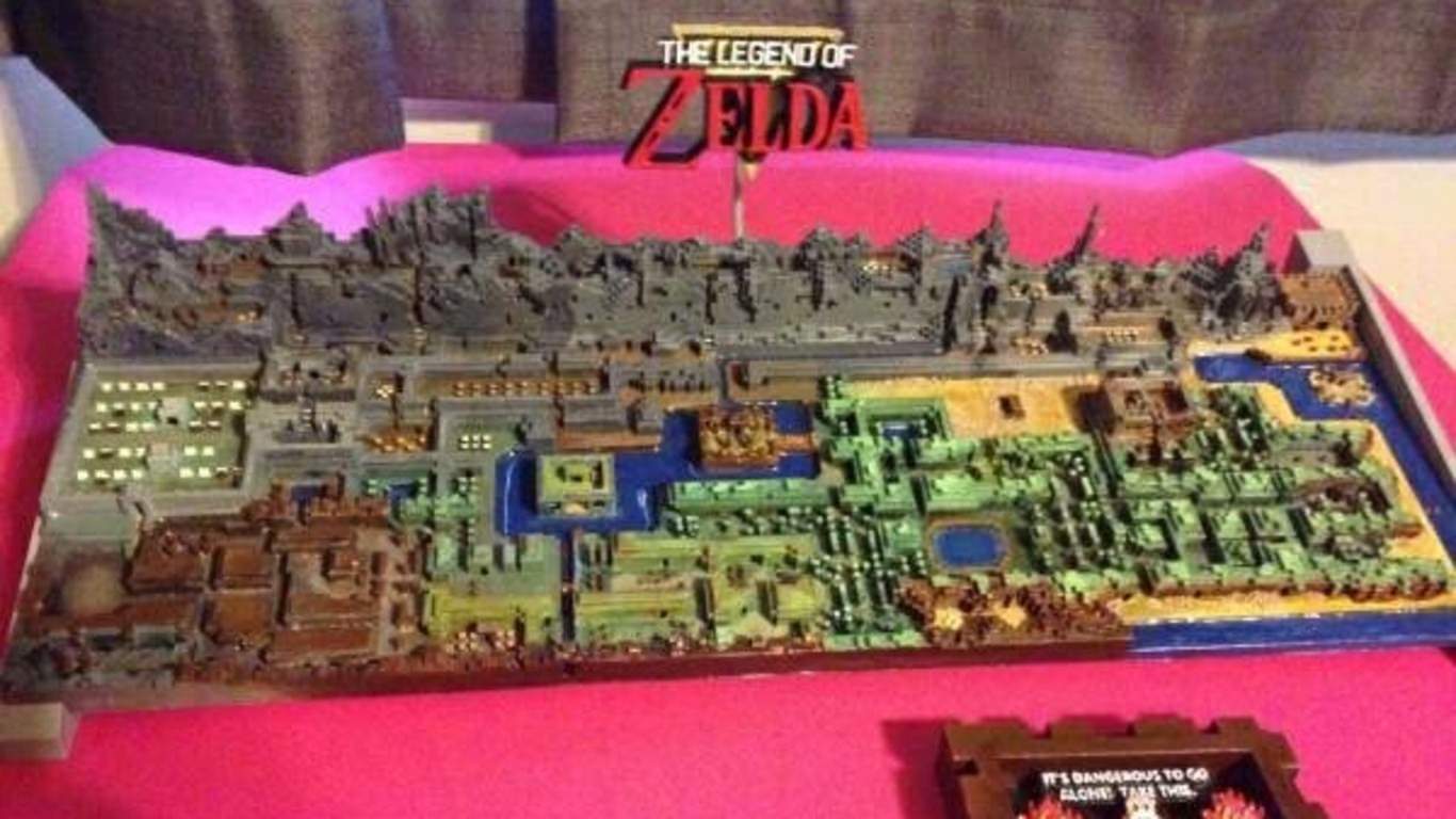 Increíble mapa de ‘The Legend of Zelda’ recreado con impresión 3D