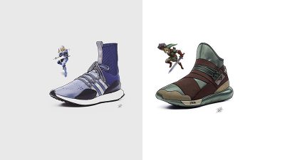 No te pierdas estos excelentes diseños para tenis de ‘The Legend of Zelda’ creados por un fan