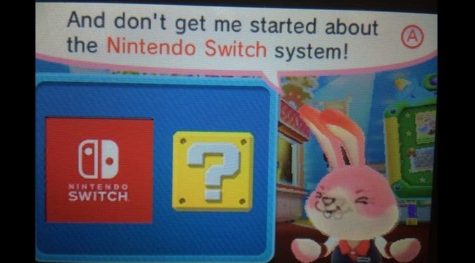 Hasta el conejo de ‘Nintendo Badge Arcade’ está hypeado por Switch