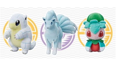 Ninetales de Alola, Sandshrew de Alola y Fomantis ya cuentan con sus peluches oficiales