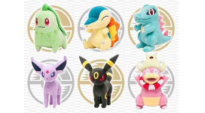 The Pokémon Company anuncia una nueva colección de peluches de Pokémon de Johto