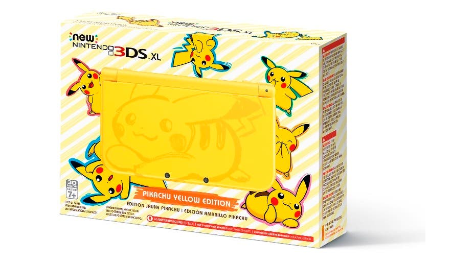 GameStop está tomando reservas por un pack de la Edición Amarillo Pikachu de New 3DS XL