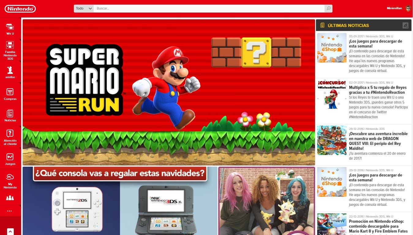 El rojo-Switch llega al renovado sitio oficial de Nintendo of Europe