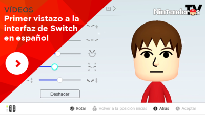 [Vídeos] Primer vistazo a la interfaz de Switch en español: Inicio, menús, editor de Miis y más