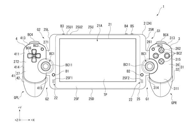Esta patente de Sony muestra un dispositivo semejante a Nintendo Switch