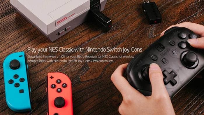 Un receptor permite jugar a NES con el mando Pro de Switch y los Joy-Con