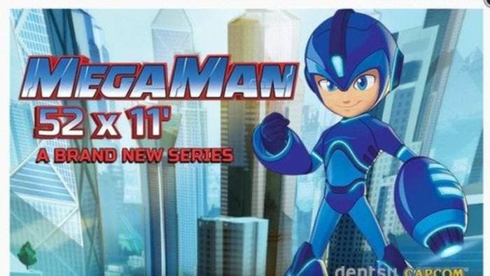 El diseño de Mega Man en su serie de animación parece haber sido actualizado