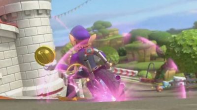 Mario Kart 8 Deluxe cuenta con chispas de derrape de color morado