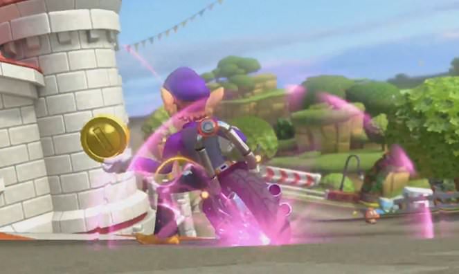 Mario Kart 8 Deluxe cuenta con chispas de derrape de color morado