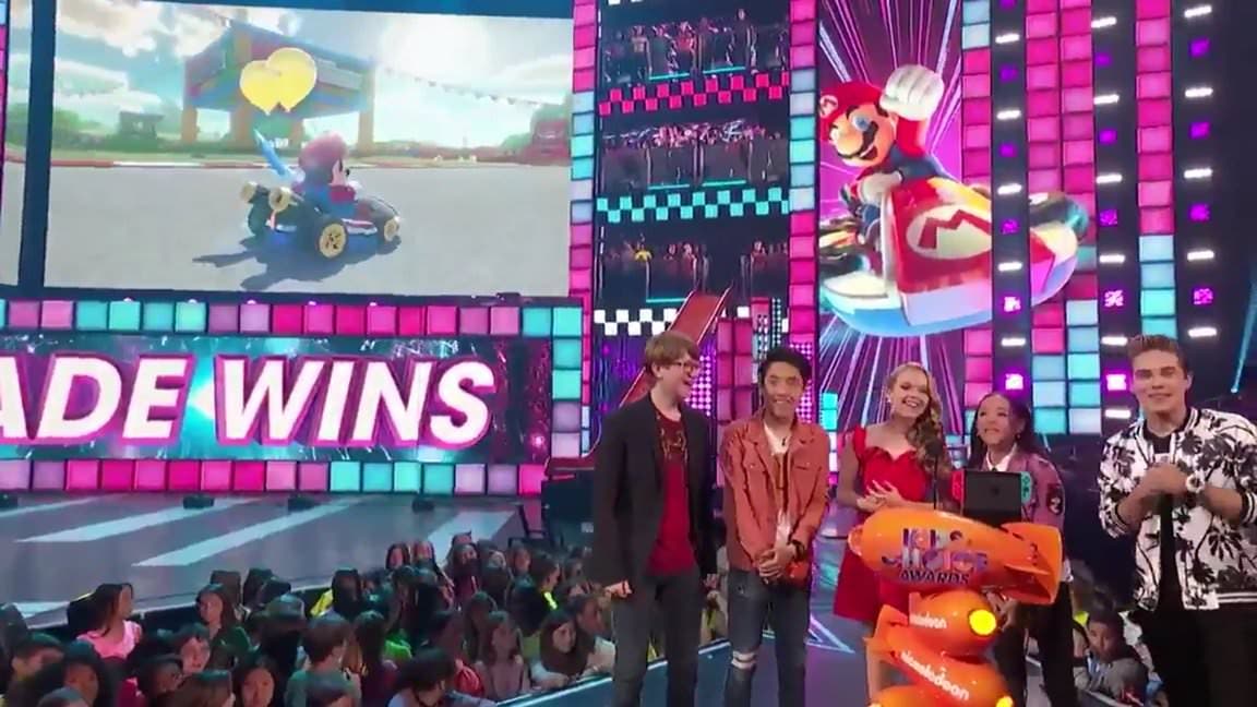Así de presente estuvo Mario Kart 8 Deluxe en los Kids’ Choice Awards 2017