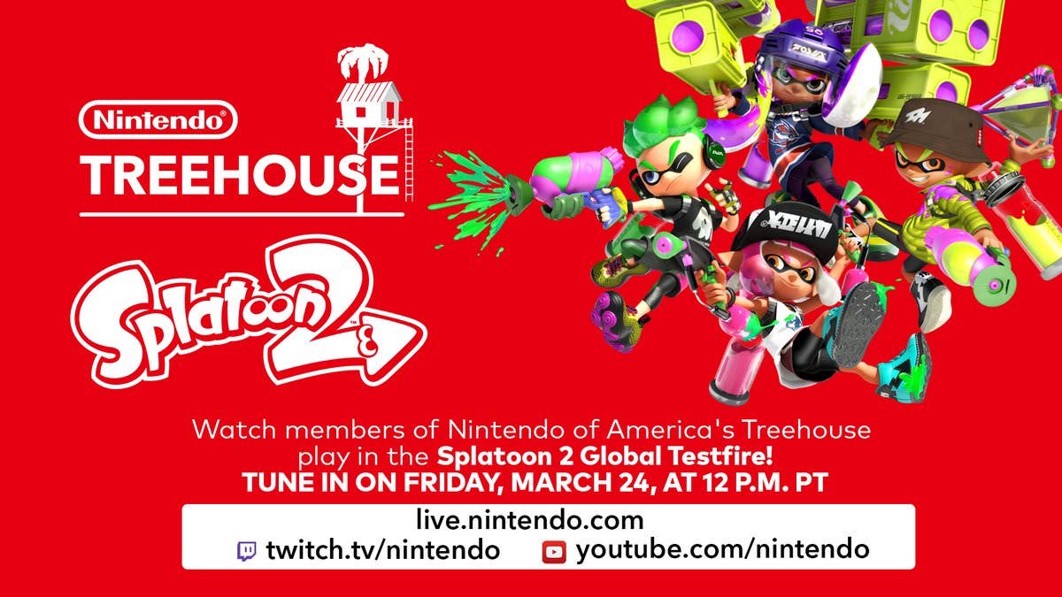 Nintendo retransmitirá la Splatoon 2 Global Testfire a través de un Treehouse especial