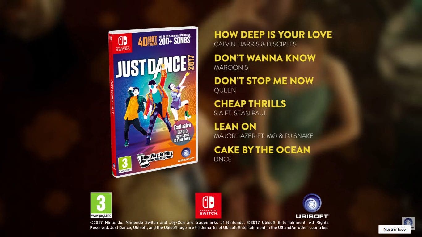 Tráiler de lanzamiento de Just Dance 2017 para Nintendo Switch