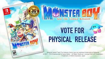 FGD Entertainment quiere determinar el interés de los fans en una versión física de Monster Boy para Switch