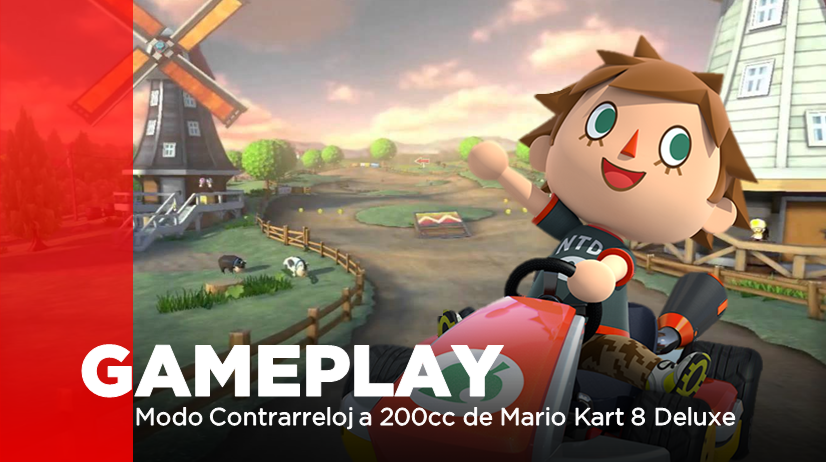 [Gameplay] Jugamos a 200cc en el Modo Contrarreloj de Mario Kart 8 Deluxe
