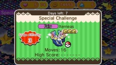 Novedades en Pokémon Shuffle: Safari con Vivillon Motivo Poké Ball, Zygarde Forma Completa, Xerneas y más