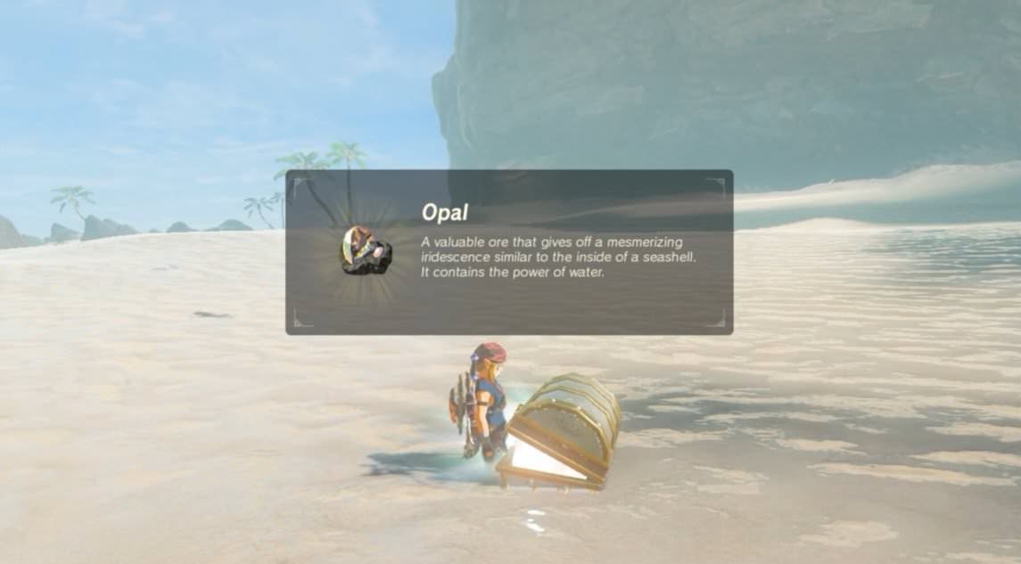 El “cofre del tesoro imposible” de Zelda: Breath of the Wild contiene un mero Ópalo