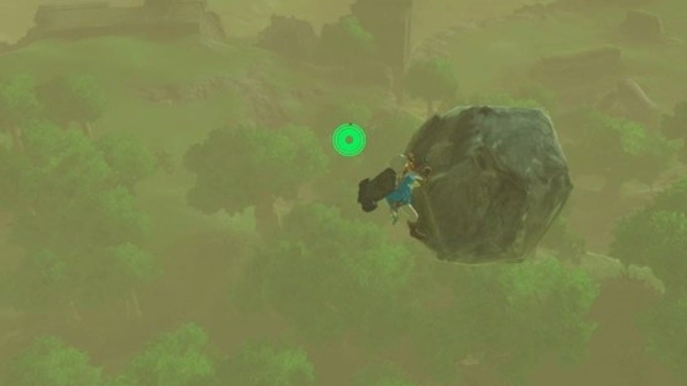 Jugadores de Zelda: Breath of the Wild están completando el reto de llevar un roca hasta el final del juego