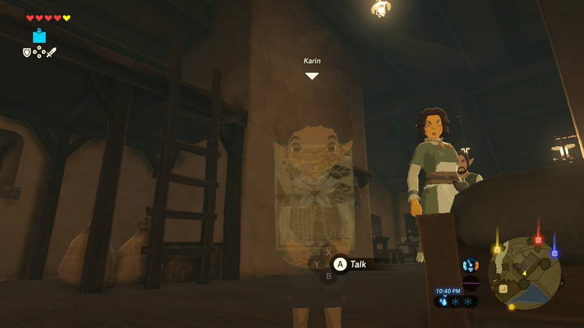 Este personaje no jugable de The Legend of Zelda: Breath of the Wild tiene un libro en su interior