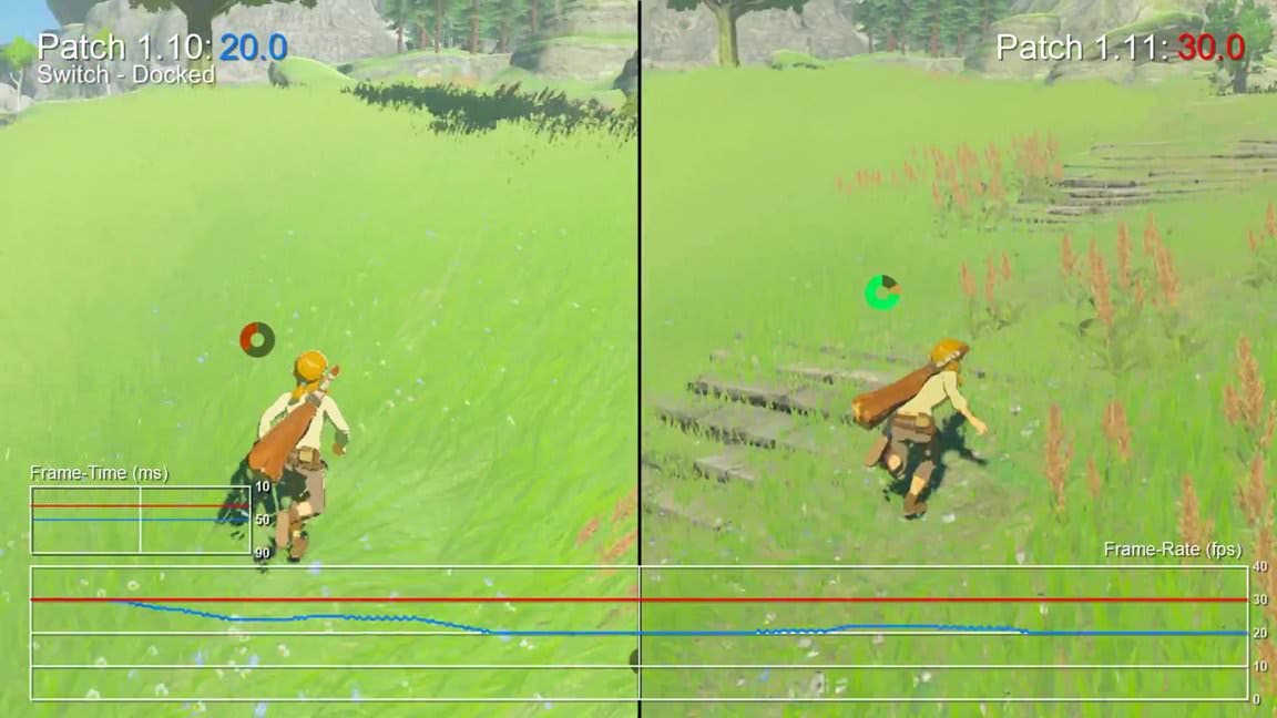 Comparación de la versión 1.1.1 de The Legend of Zelda: Breath of the Wild: Switch vs. Wii U