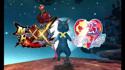 Gameplay de la colaboración de Monster Hunter XX con Sailor Moon