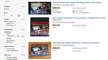 El precio de NES Mini en eBay se dispara hasta cifras realmente desorbitadas