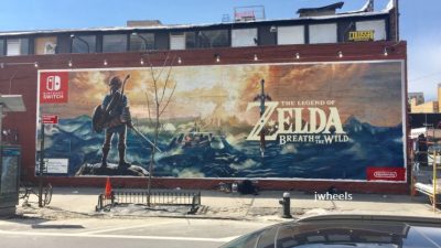 Echa un vistazo a este magnífico mural oficial de Zelda: Breath of the Wild… ¡que brilla en la oscuridad!