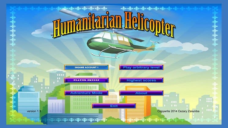 Humanitarian Helicopter está disponible de forma gratuita en la eShop americana de Wii U