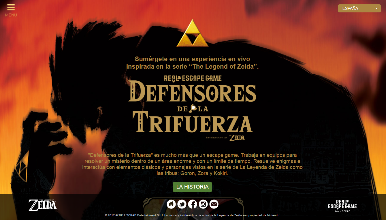 El juego de escape real Defensores de la Trifuerza llegará a Barcelona, Londres y París en julio