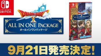 Dragon Quest X All In One Package para Switch se lanzará también el 21 de septiembre en Japón