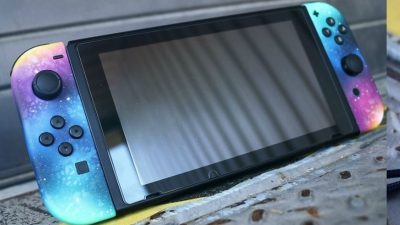 Echa un vistazo a esta impresionante Nintendo Switch galáctica fan-made