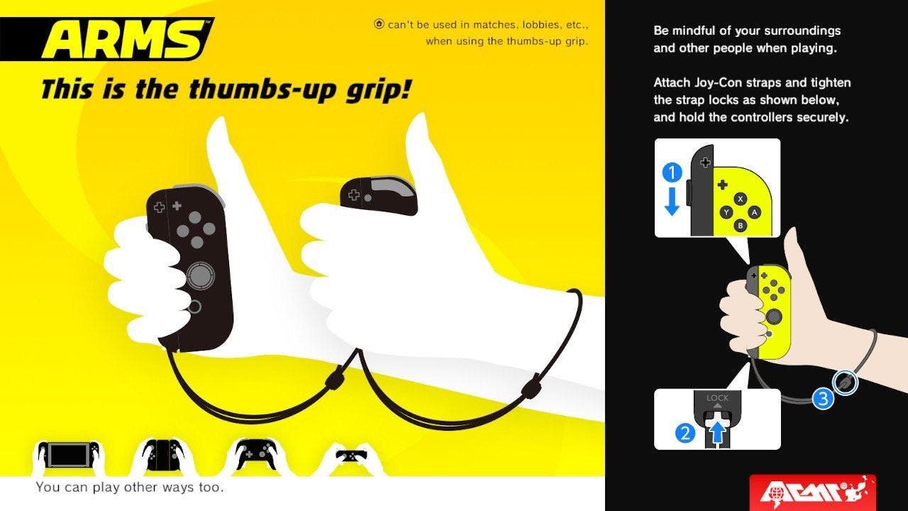 ARMS desactiva el botón del Menú HOME cuando se juega online en el modo de pulgares hacia arriba