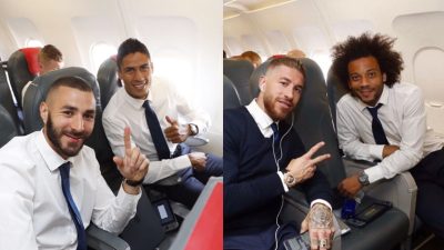 Los jugadores del Real Madrid parecen haberse echado unas partidas a Nintendo Switch en su viaje a Cardiff