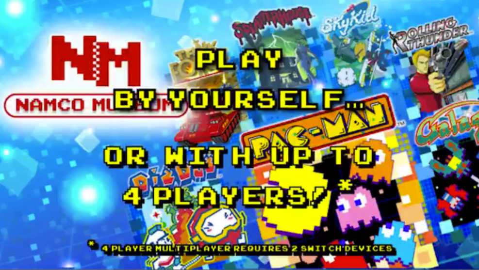 Pac-Man VS. requerirá dos consolas para jugar a 4 jugadores en Namco Museum de Switch
