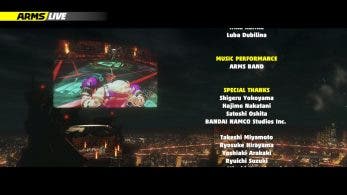 Bandai Namco aparece en la sección de agradecimientos especiales de los créditos de ARMS