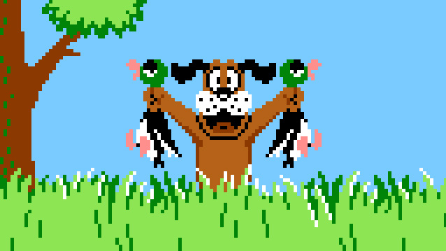 Los miembros del equipo del New Orleans Saints realizan un entrenamiento basado en Duck Hunt