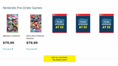 La página de Best Buy Canada lista tres juegos para Switch «por anunciarse en el E3»