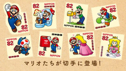 Japón recibe esta semana una nueva colección de sellos con temática de Super Mario