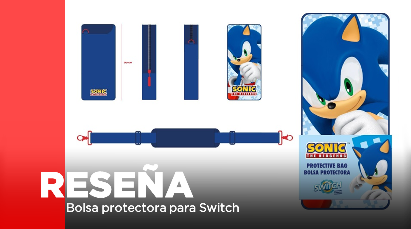 [Reseña] Bolsa protectora de Sonic The Hedgehog para Switch de Indeca