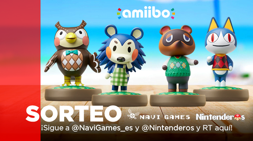 ¡Sorteamos 4 amiibo de Animal Crossing junto a Navi Games!
