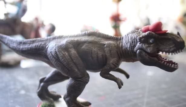 Echa un vistazo a este amiibo de T-Rex de Super Mario Odyssey hecho por un fan