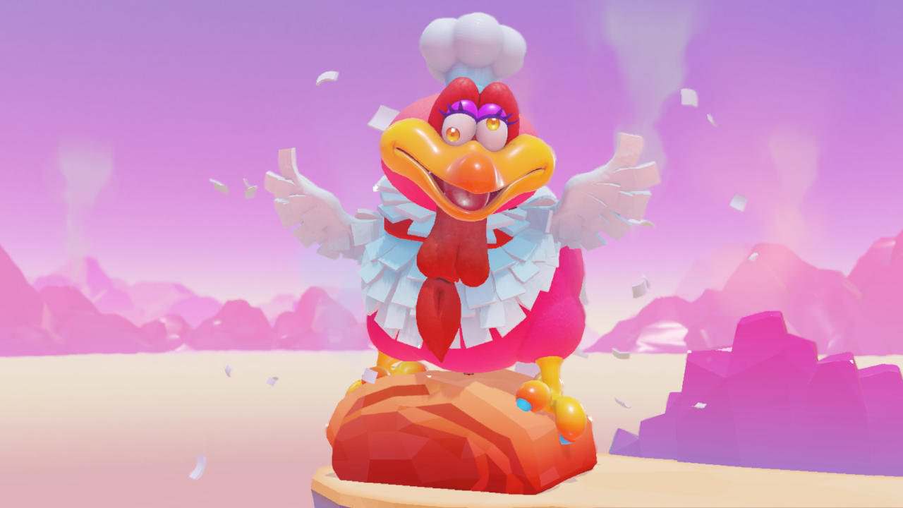 Conocemos los nombres en inglés y español del pájaro cocinero de Super Mario Odyssey