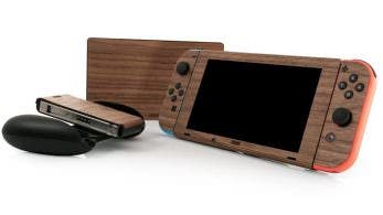 Así es como luce una Nintendo Switch con pegatinas de efecto madera