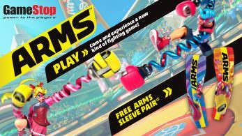 GameStop anuncia un mega-evento de ARMS en Estados Unidos… ¡con estas fabulosas mangas de regalo!