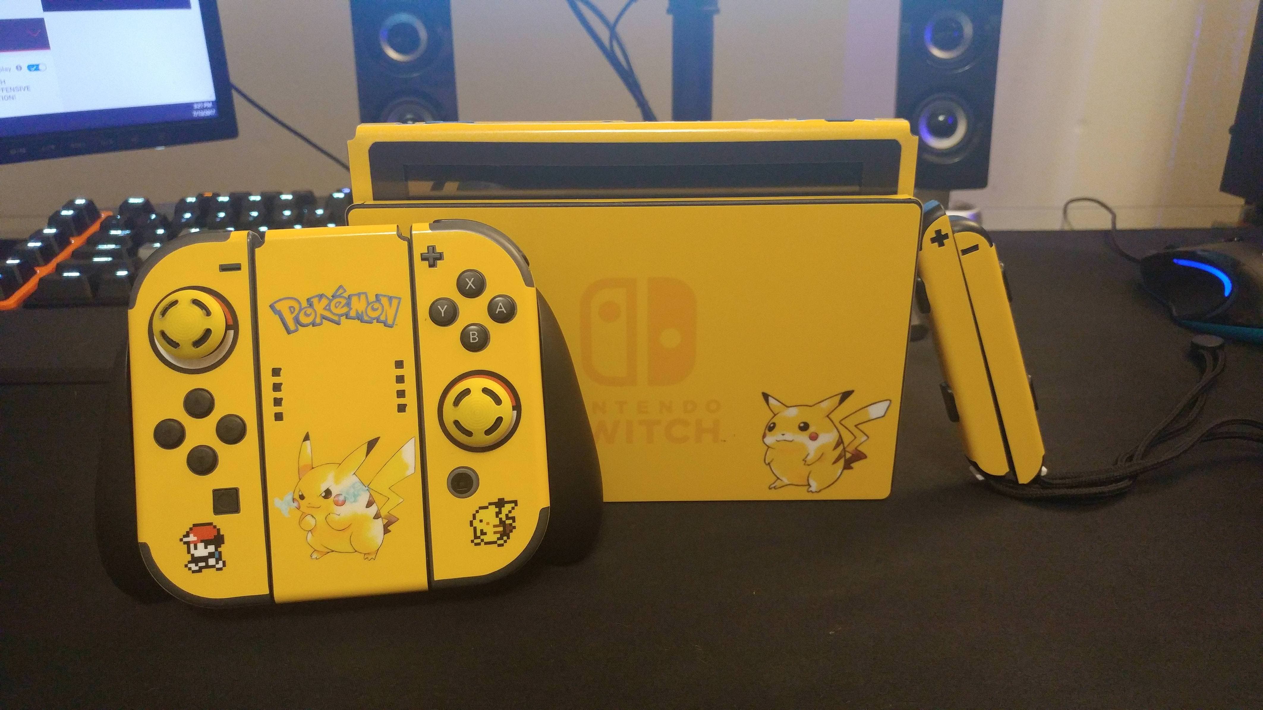 Un fan decora su Switch con este espectacular diseño de Pikachu