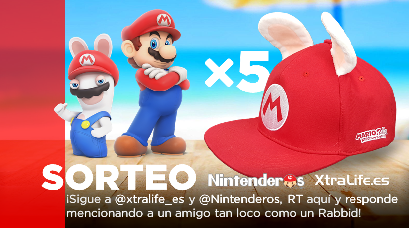 [Act.] ¡Sorteamos 5 gorras de Rabbid Mario de Mario + Rabbids Kingdom Battle junto a XtraLife!